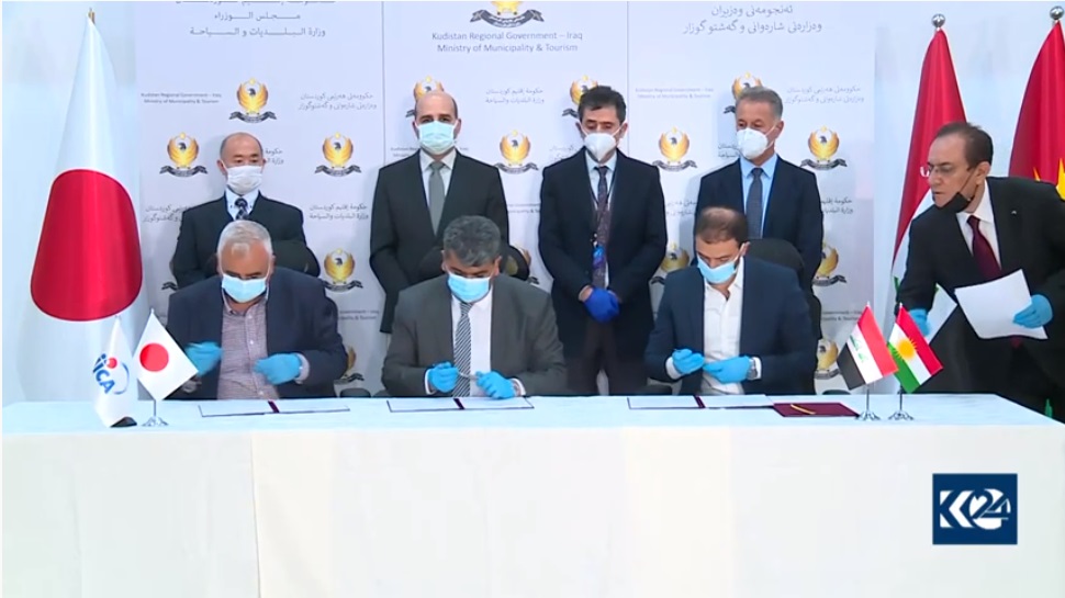 بە پاڵپشتی جایکای ژاپۆنی چەند پڕۆژەیەکی ئاو لە سلێمانی جێبەجێدەکرێن